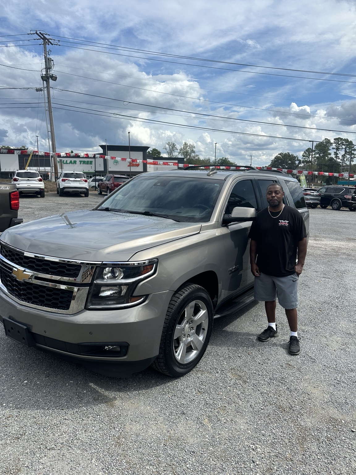 Sam with their 2017 Chevrolet Tahoe LT purchased from TMT Motors
