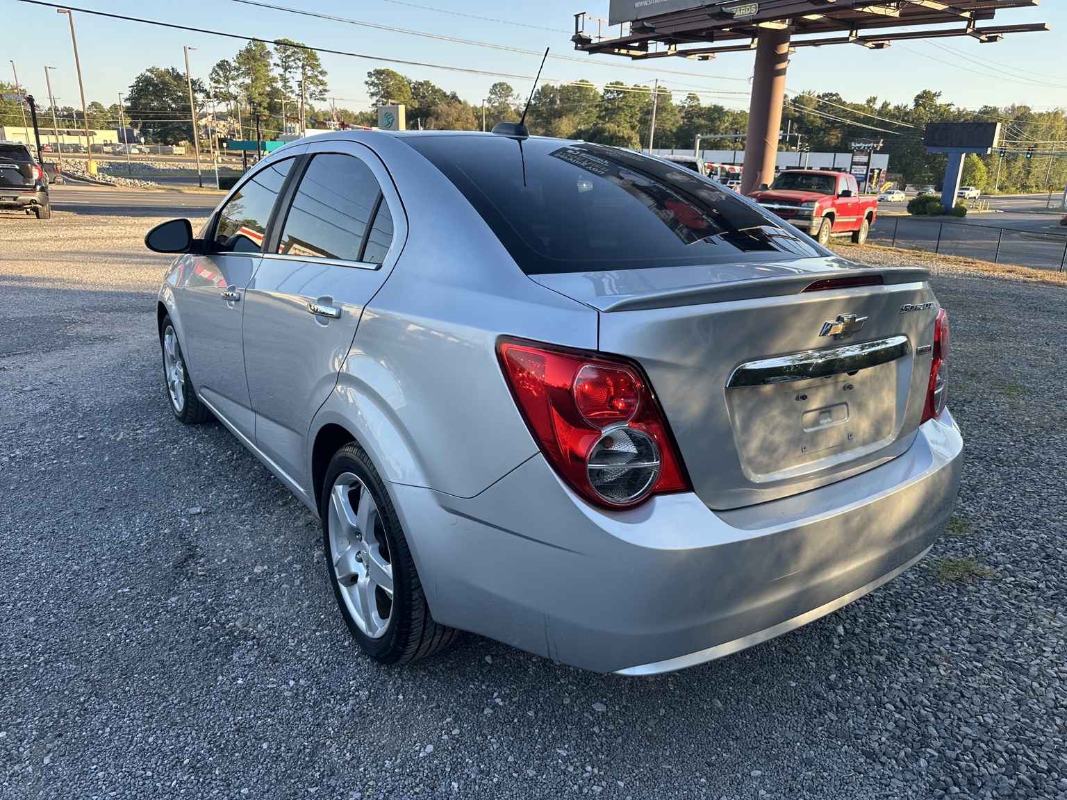 Silver 2016 Chevrolet Sonic LTZ front exterior view