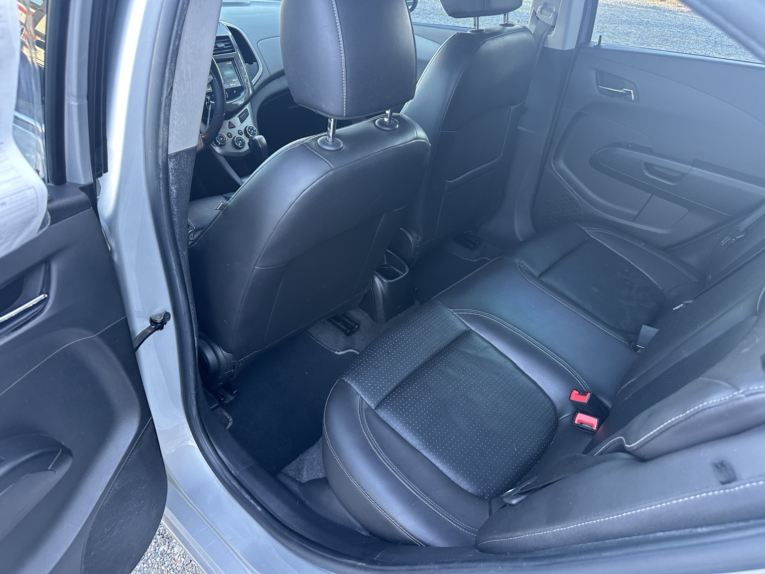 Silver 2016 Chevrolet Sonic LTZ dashboard and controls