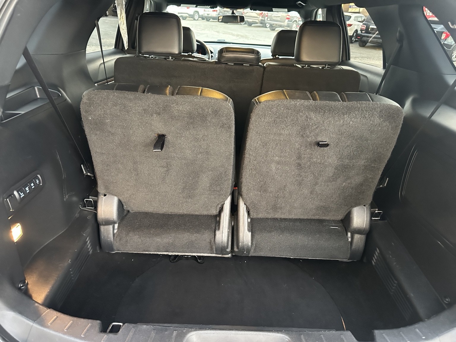 Gray 2016 Ford Explorer Limited rear seating