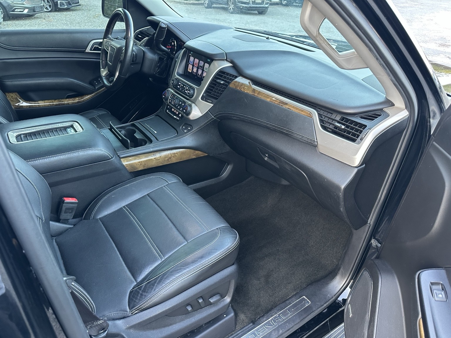 Black 2017 GMC Yukon Denali engine compartment