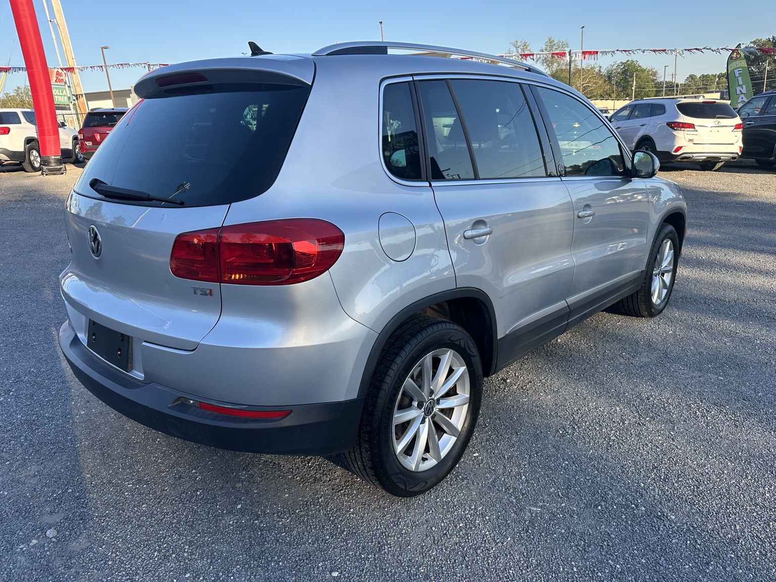 Silver 2017 Volkswagen Tiguan Wolfsburg side exterior view