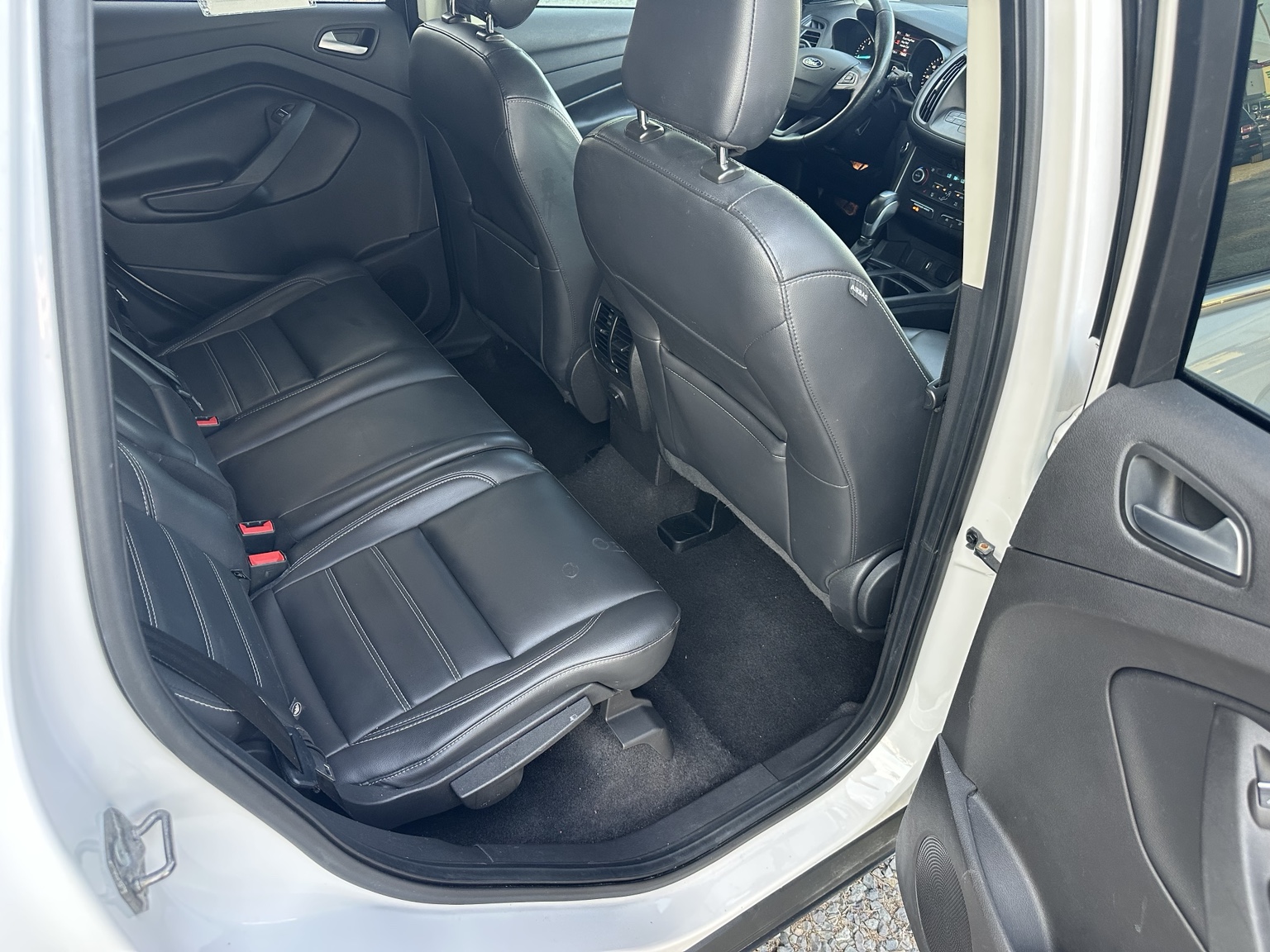 White 2019 Ford Escape SEL rear seating