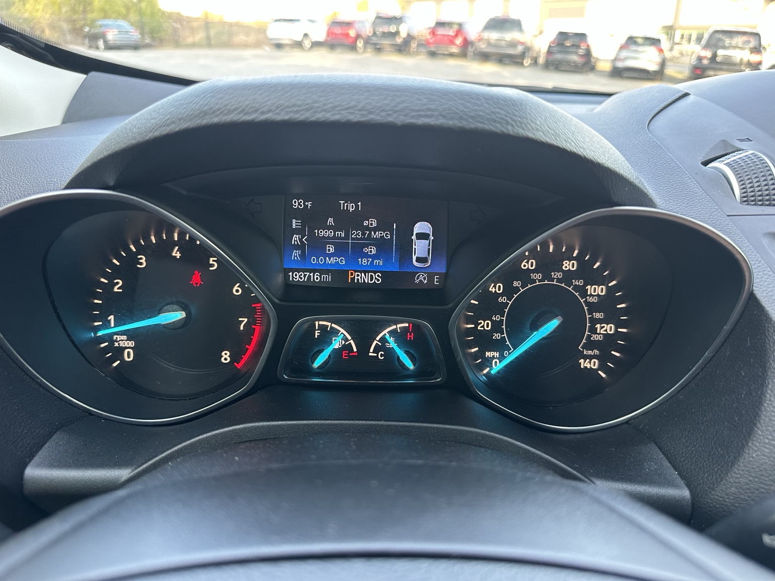 White 2019 Ford Escape SEL engine compartment