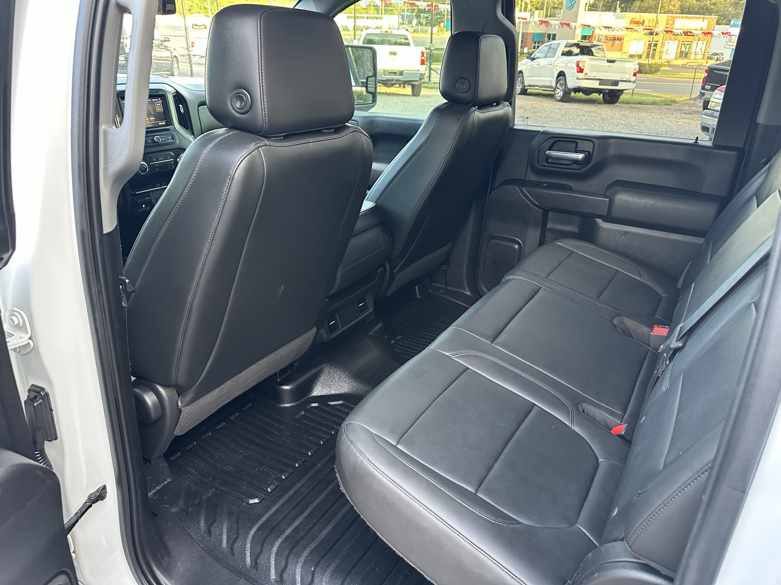 White 2020 GMC Sierra 2500HD W/T Flatbed dashboard and controls