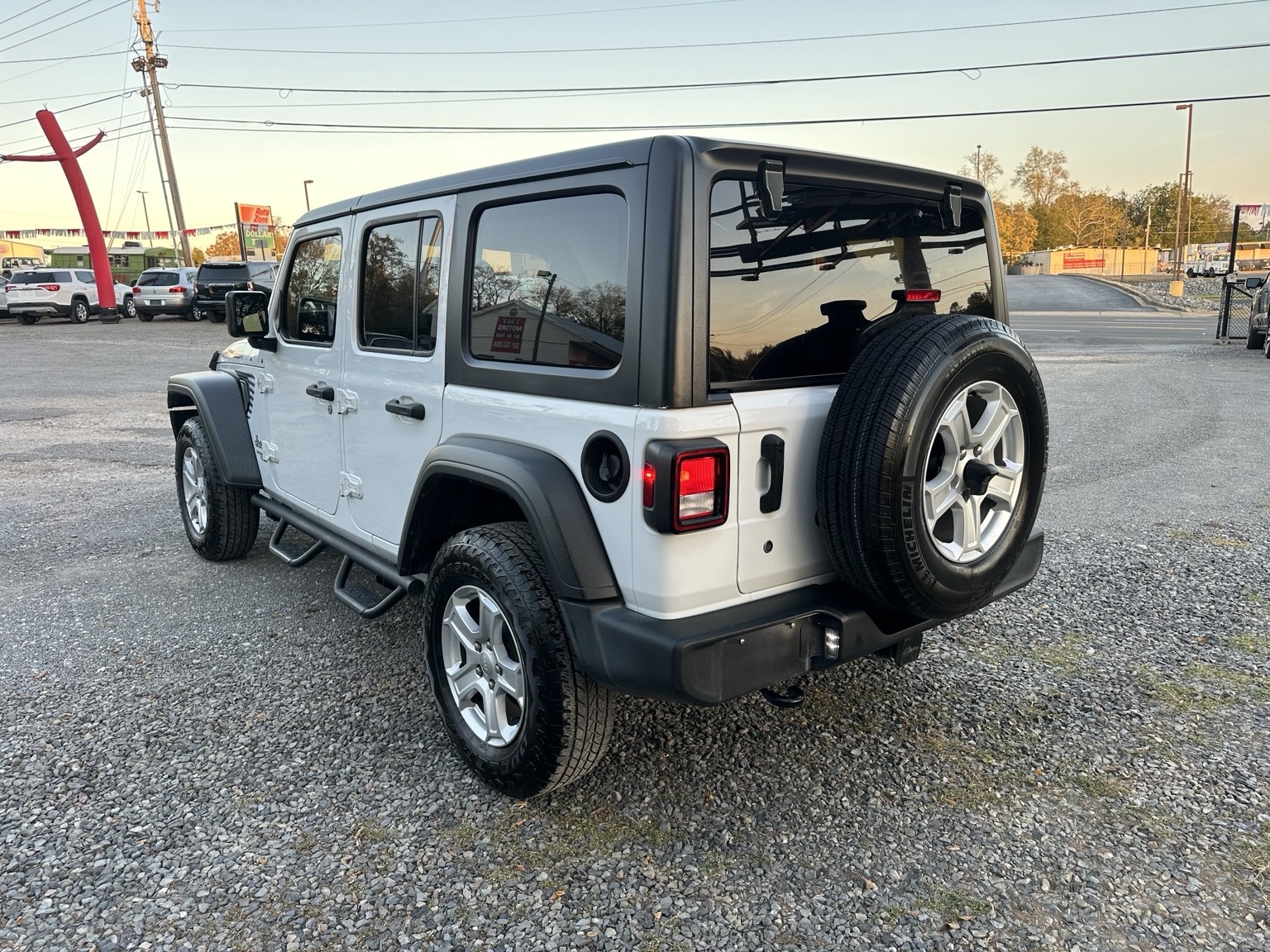 White 2020 Jeep Wrangler Sport front exterior view