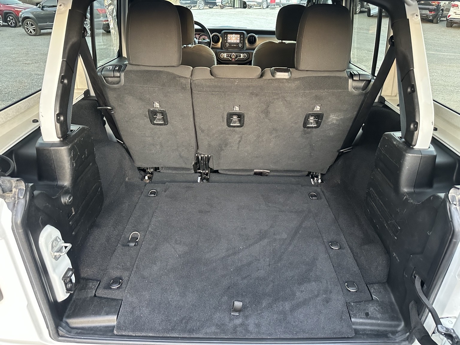 White 2020 Jeep Wrangler Sport front seating