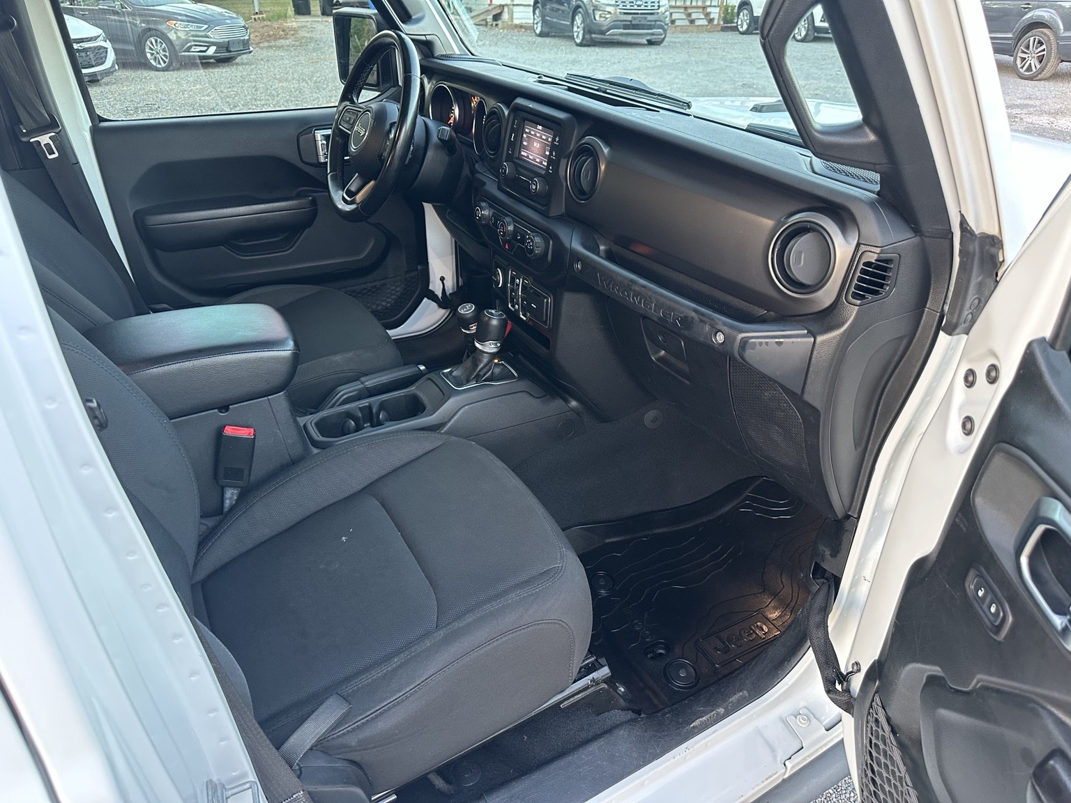 White 2020 Jeep Wrangler Sport cargo area