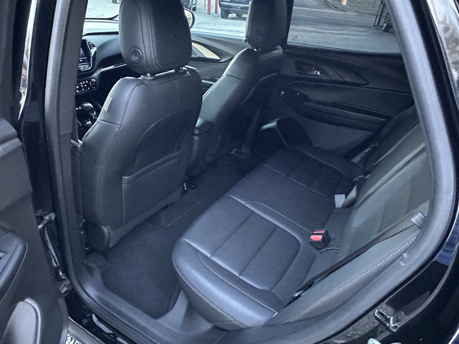 Black with contrasting roof 2021 Chevrolet Trailblazer ACTIV dashboard and controls
