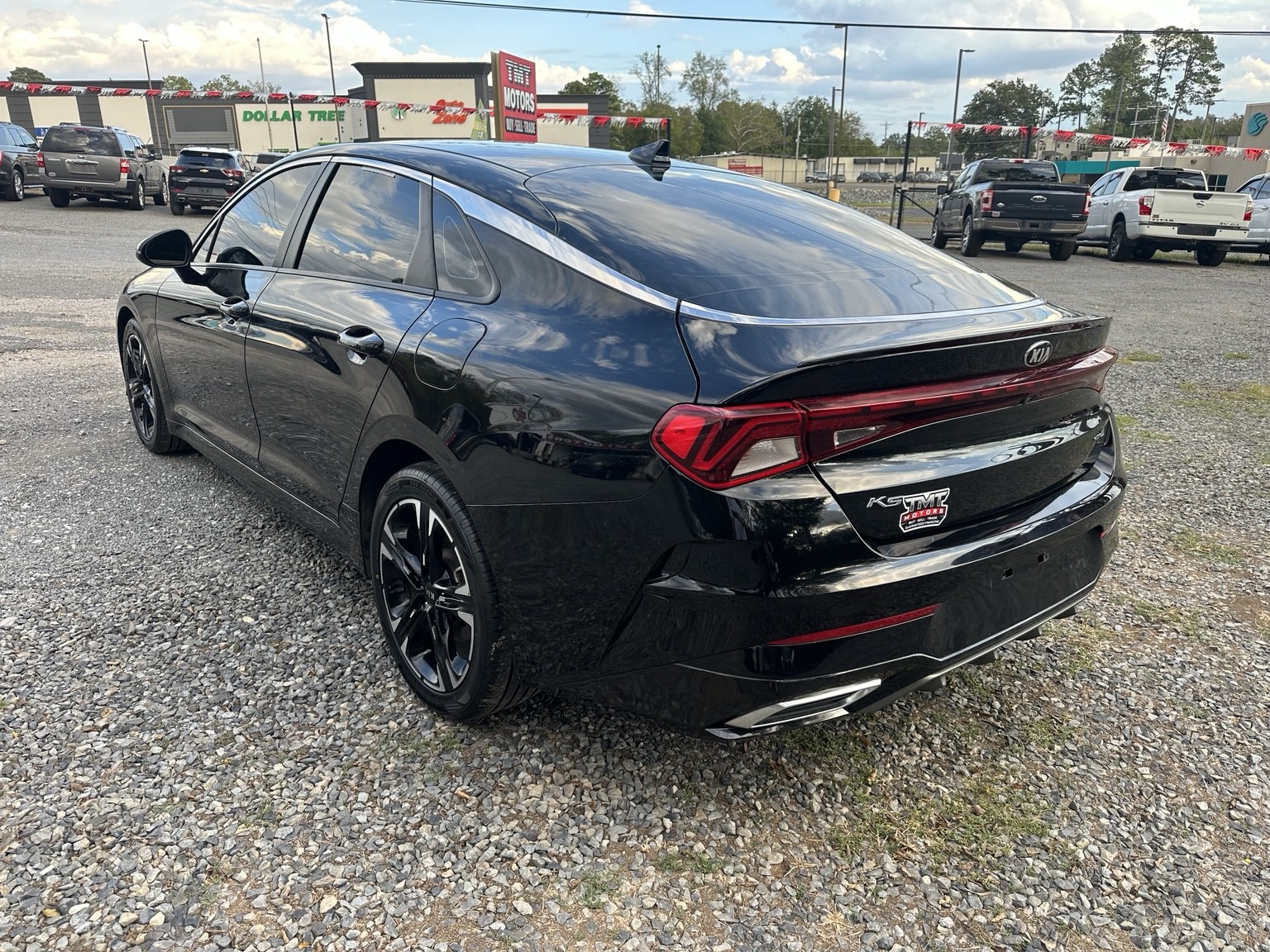 Black 2021 Kia K5 GT-Line front exterior view