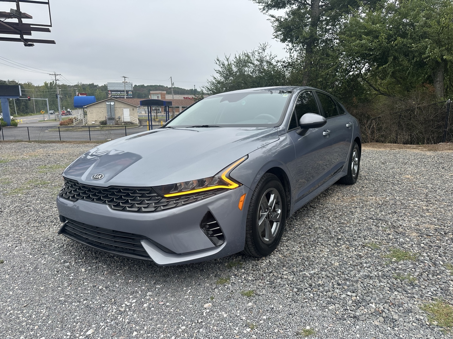 Gray 2021 Kia K5 LXS