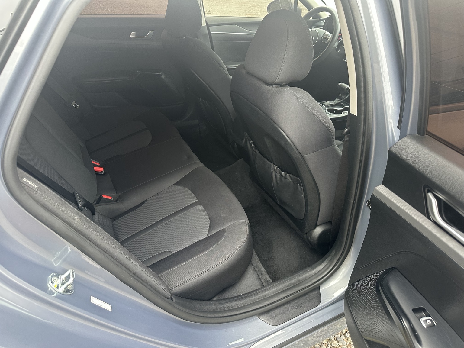 Gray 2021 Kia K5 LXS rear seating