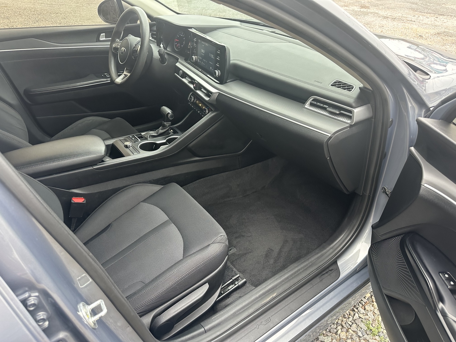 Gray 2021 Kia K5 LXS cargo area