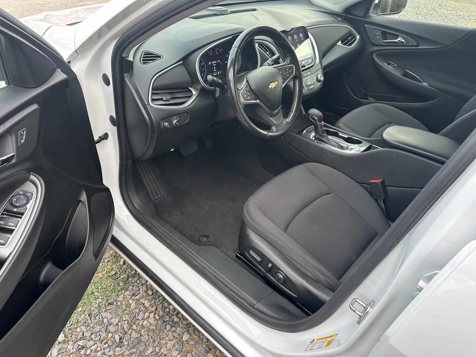 White 2022 Chevrolet Malibu RS interior view