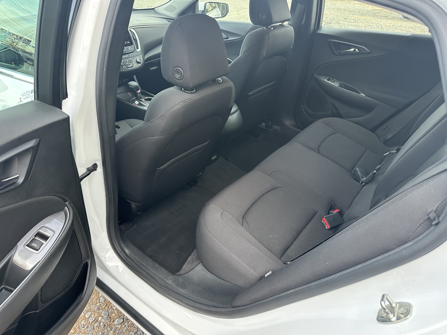 White 2022 Chevrolet Malibu RS dashboard and controls