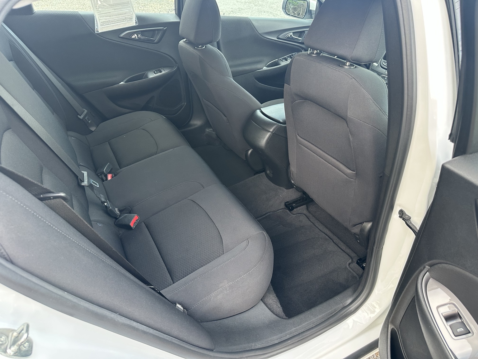 White 2022 Chevrolet Malibu RS rear seating