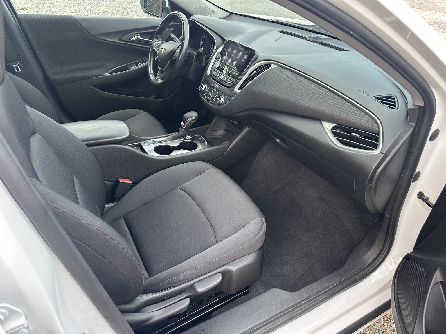 White 2022 Chevrolet Malibu RS cargo area