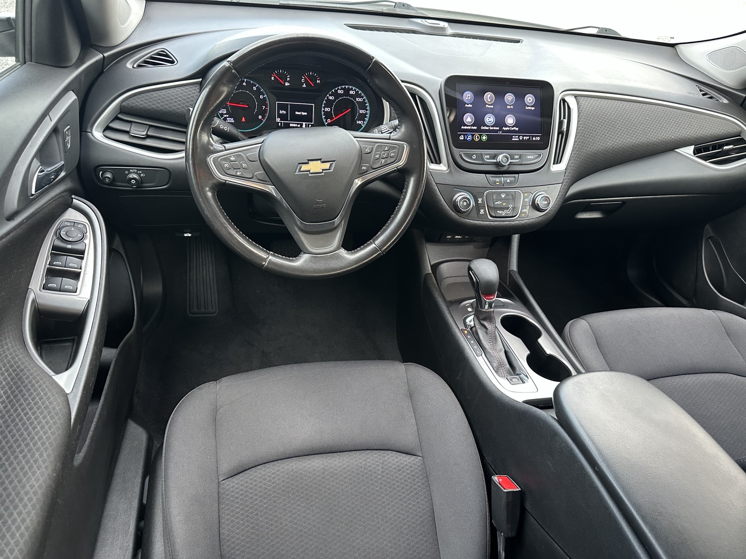 White 2022 Chevrolet Malibu RS engine compartment
